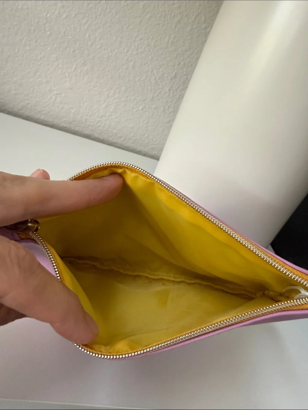IPSY GLAM Pouch - Lavender with Multicolor Appliqué
